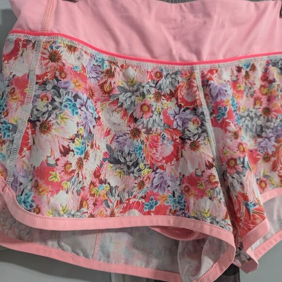 Lululemon Run: Speed Short *2-way Stretch Flowabunga floral size 6 - Picture 4 of 7